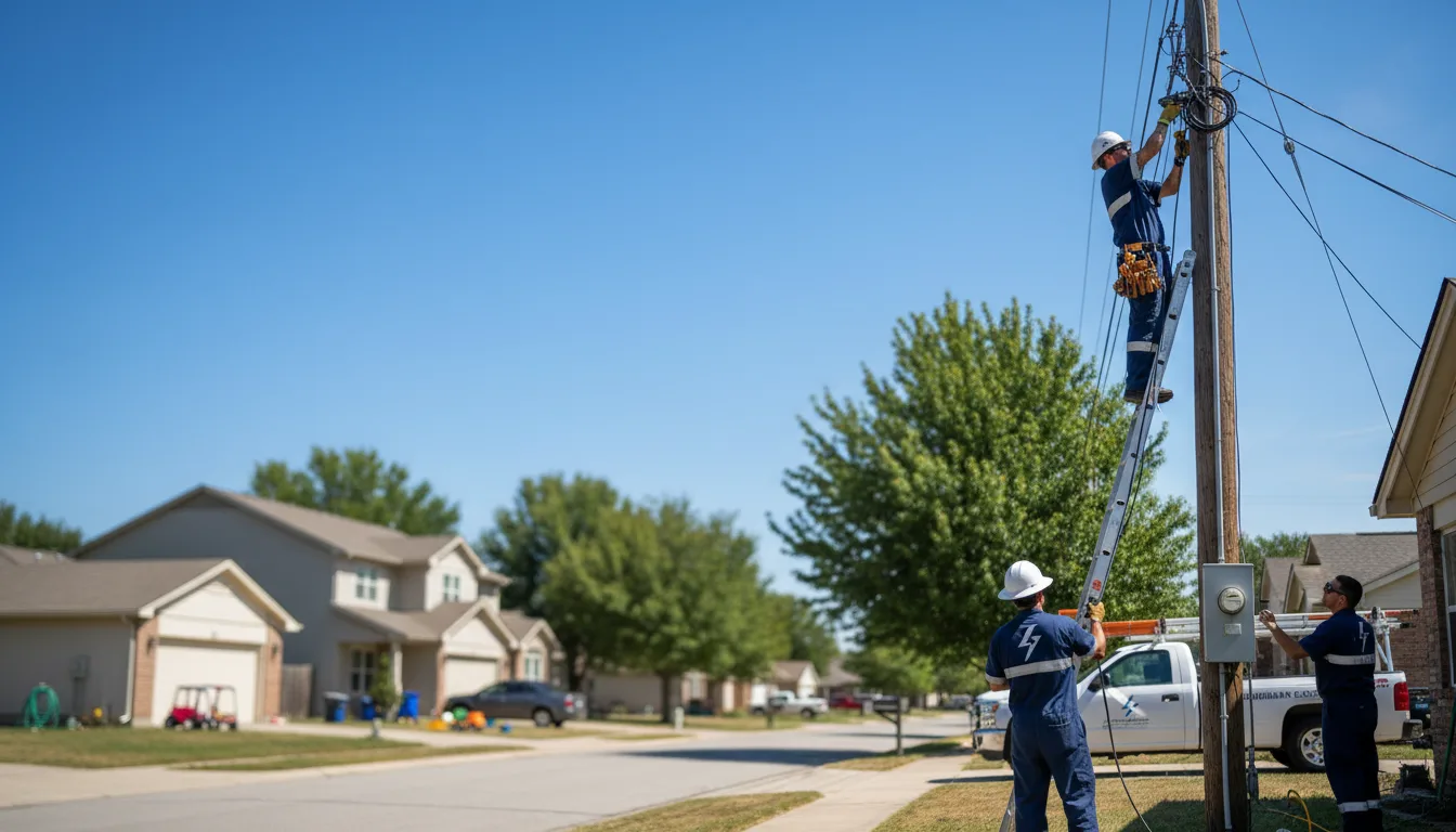 Residential electrician providing installation services in Calico Rock, AR